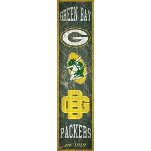 NFL Retro Packers Sign Heritage Throwback 70's Rustic Green Bay Wall Bar